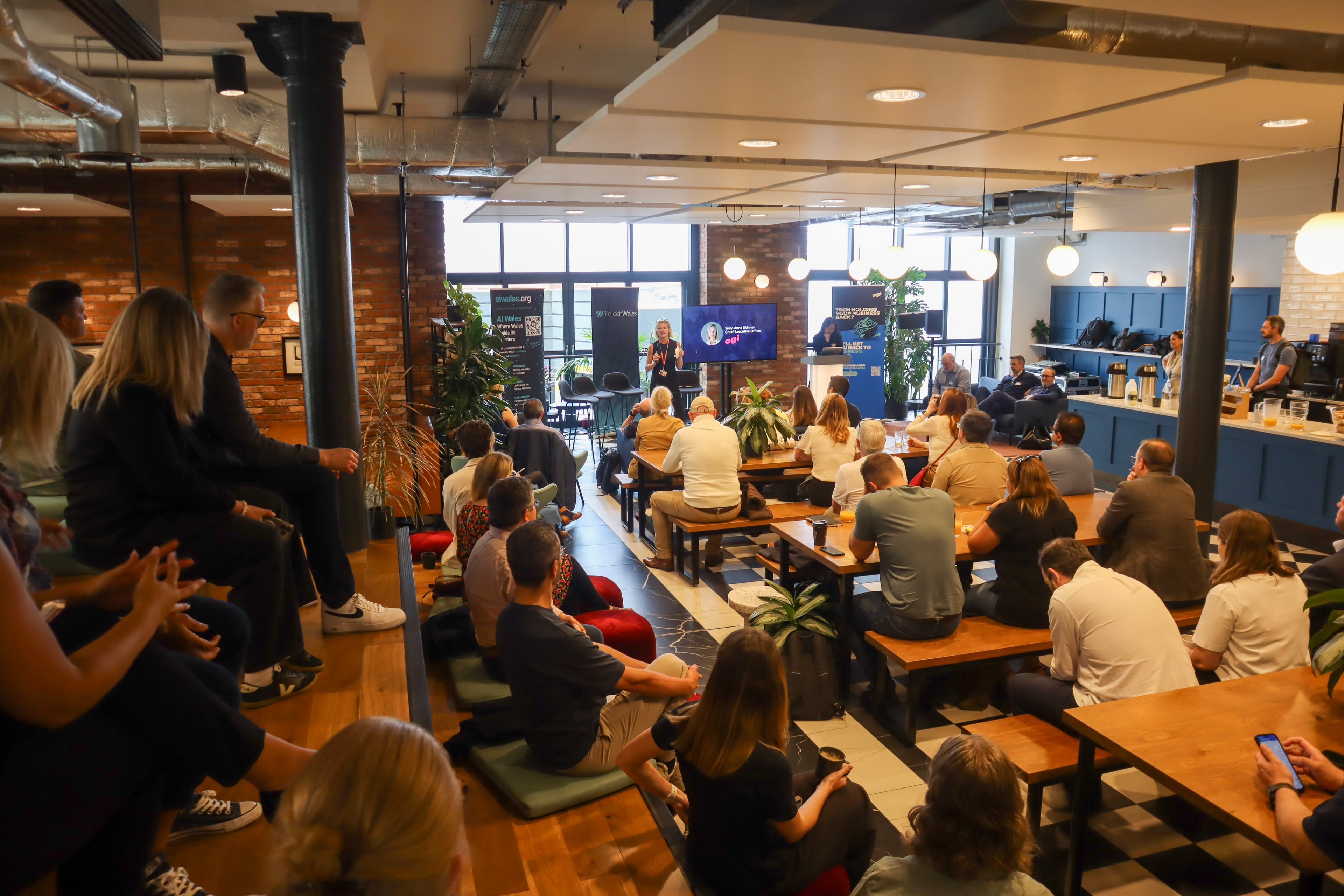 Audience at the AI Hub launch event