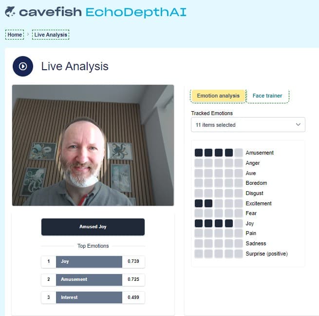 EchoDepth real-time communication signal analysis — live delivery analysis with Trust Score output